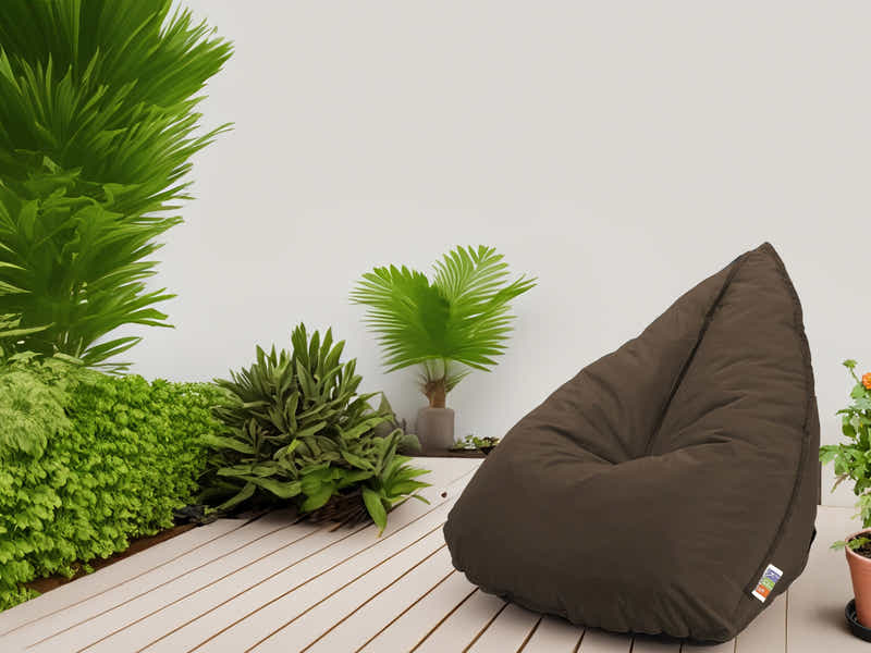 Outdoor Triangle Foam Bag Chair - Brown