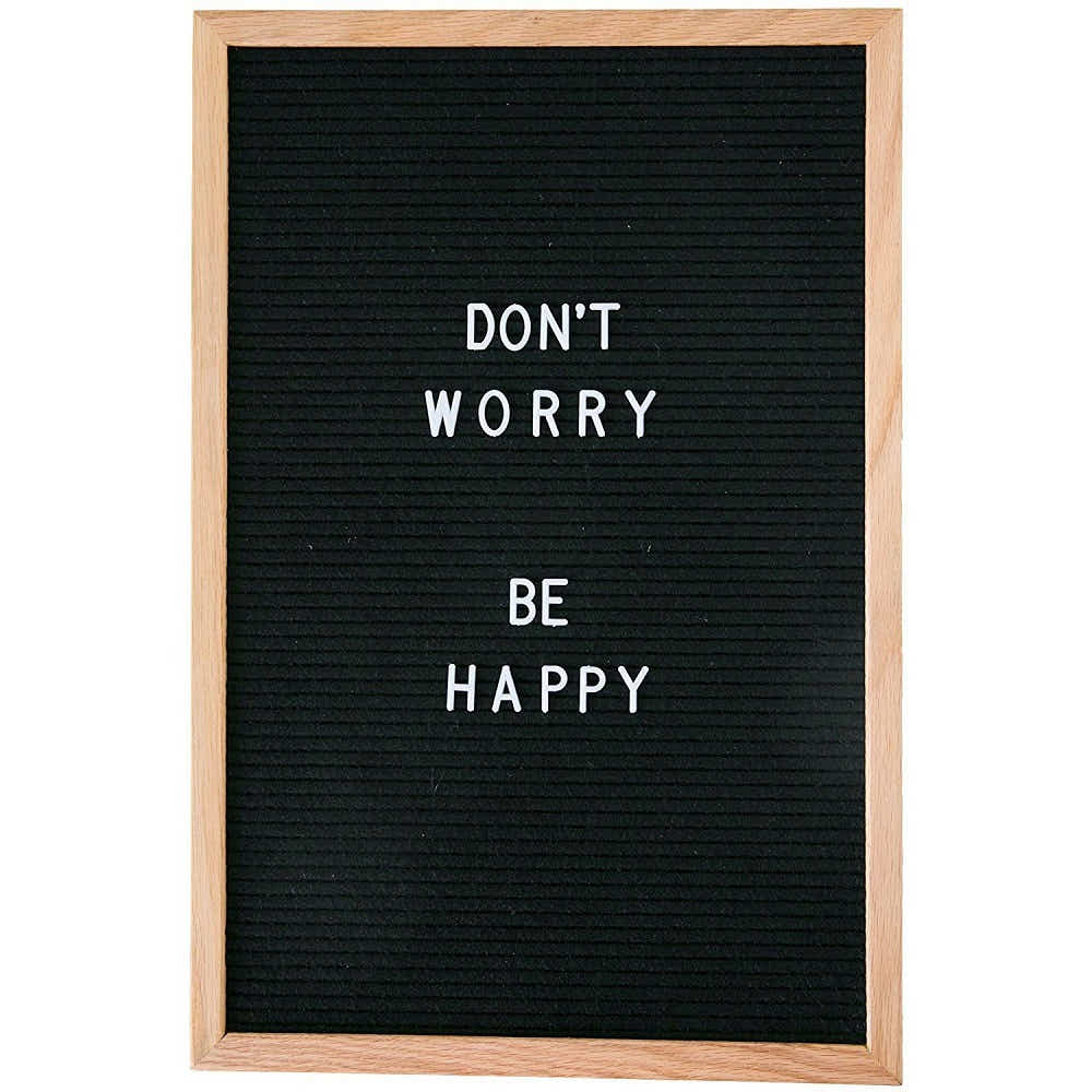 DS BS Black Felt Letter Boards Large with 370 Letters
