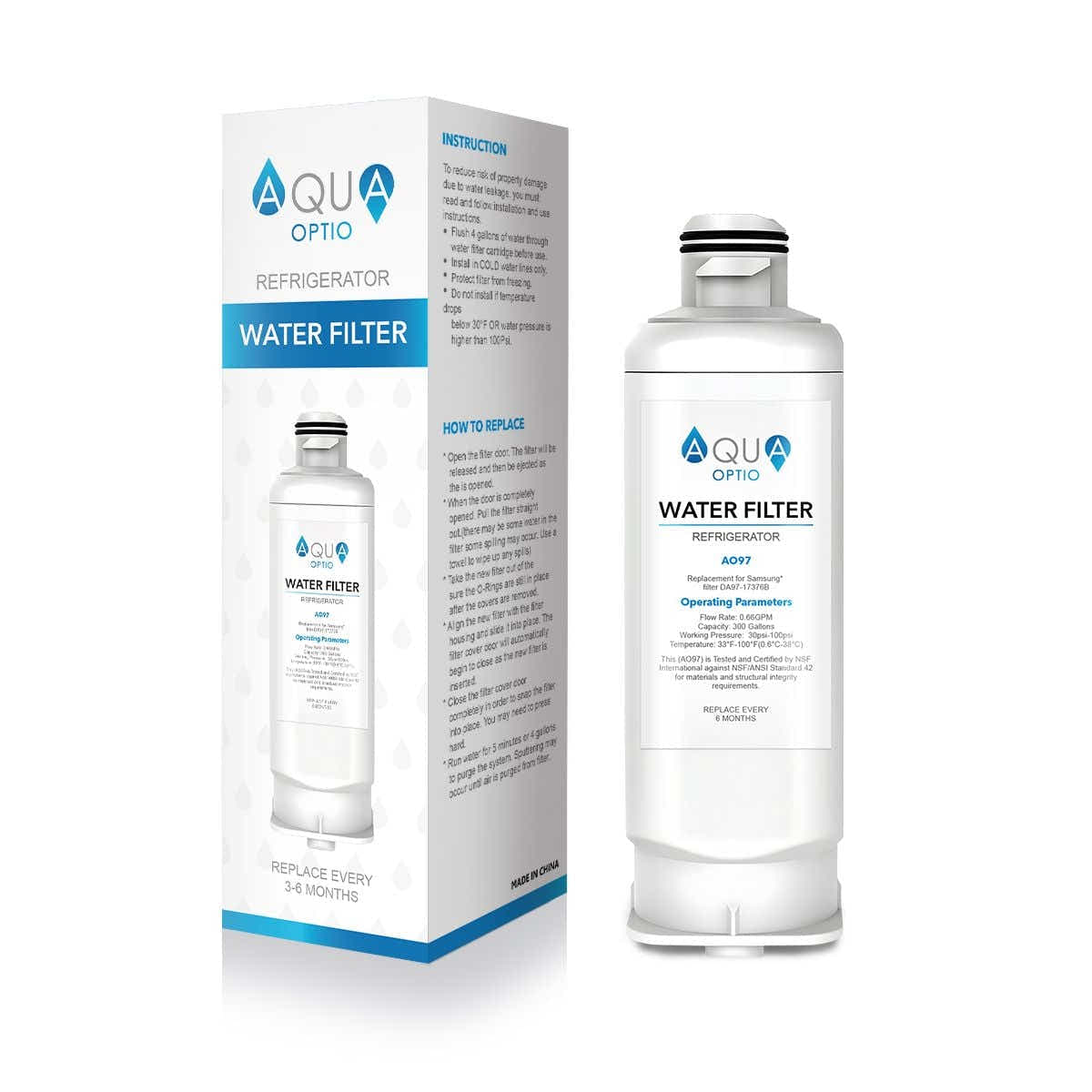 DS BD Refrigerator Water Filter DA97-17376B Replacement HAF-QIN/EXP, DA97-08006C