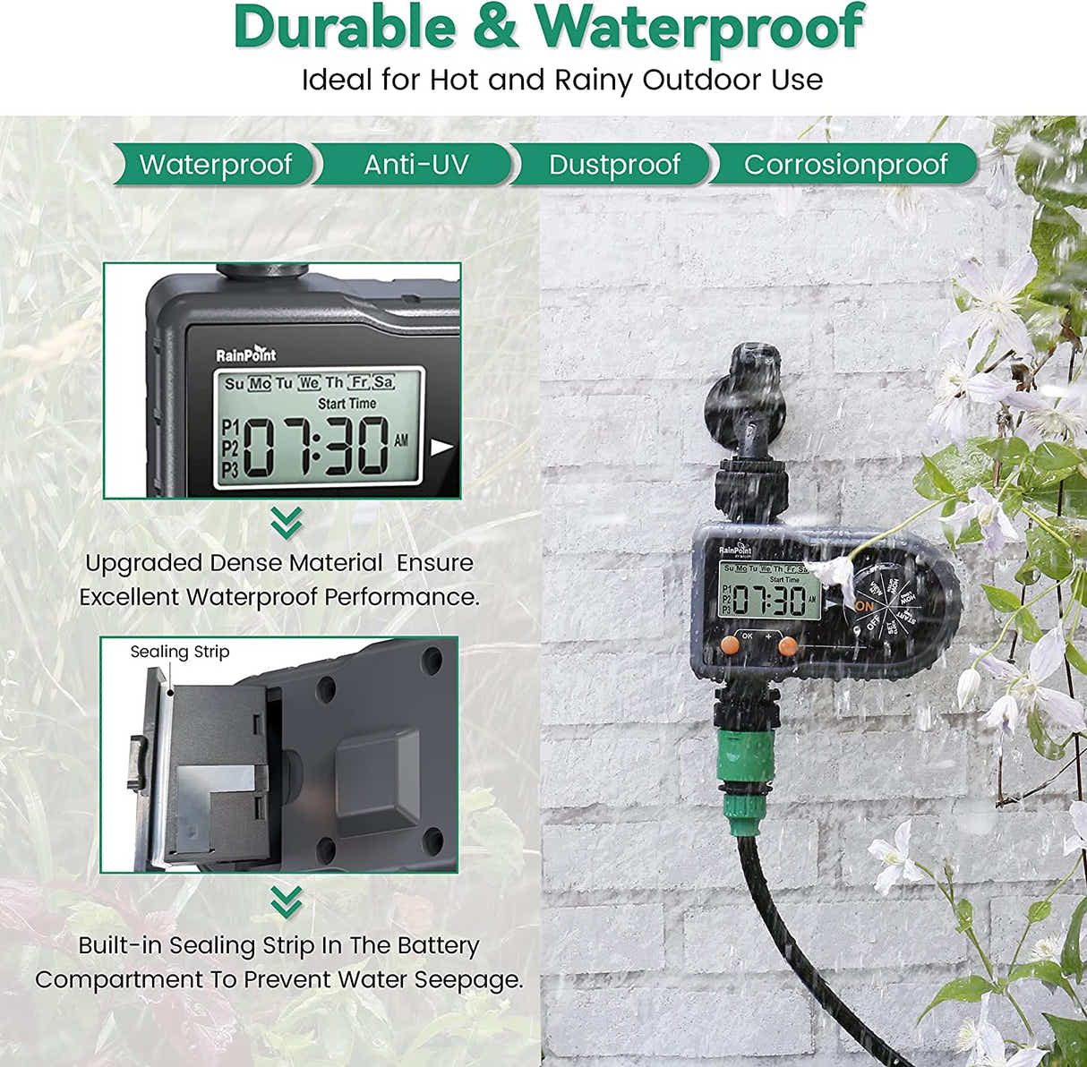 DS BS Sprinkler Timer Programmable Automatic/Manual Irrigation System