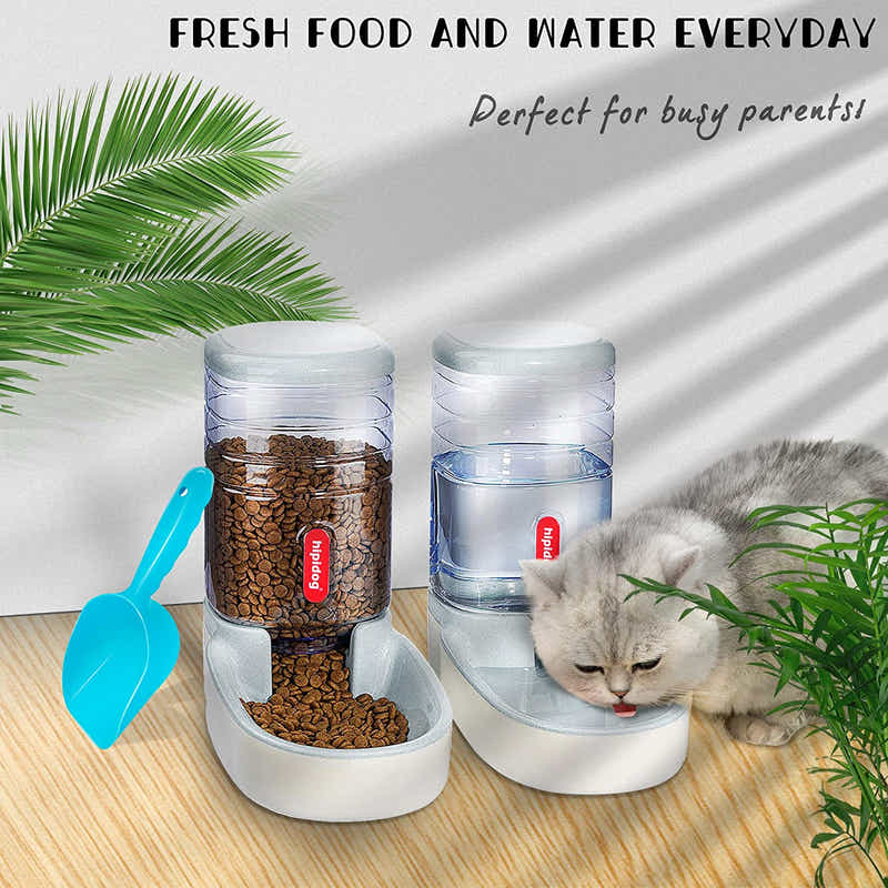 DS BS Auto Feeder 3.8L Food Feeder and Water Dispenser Set