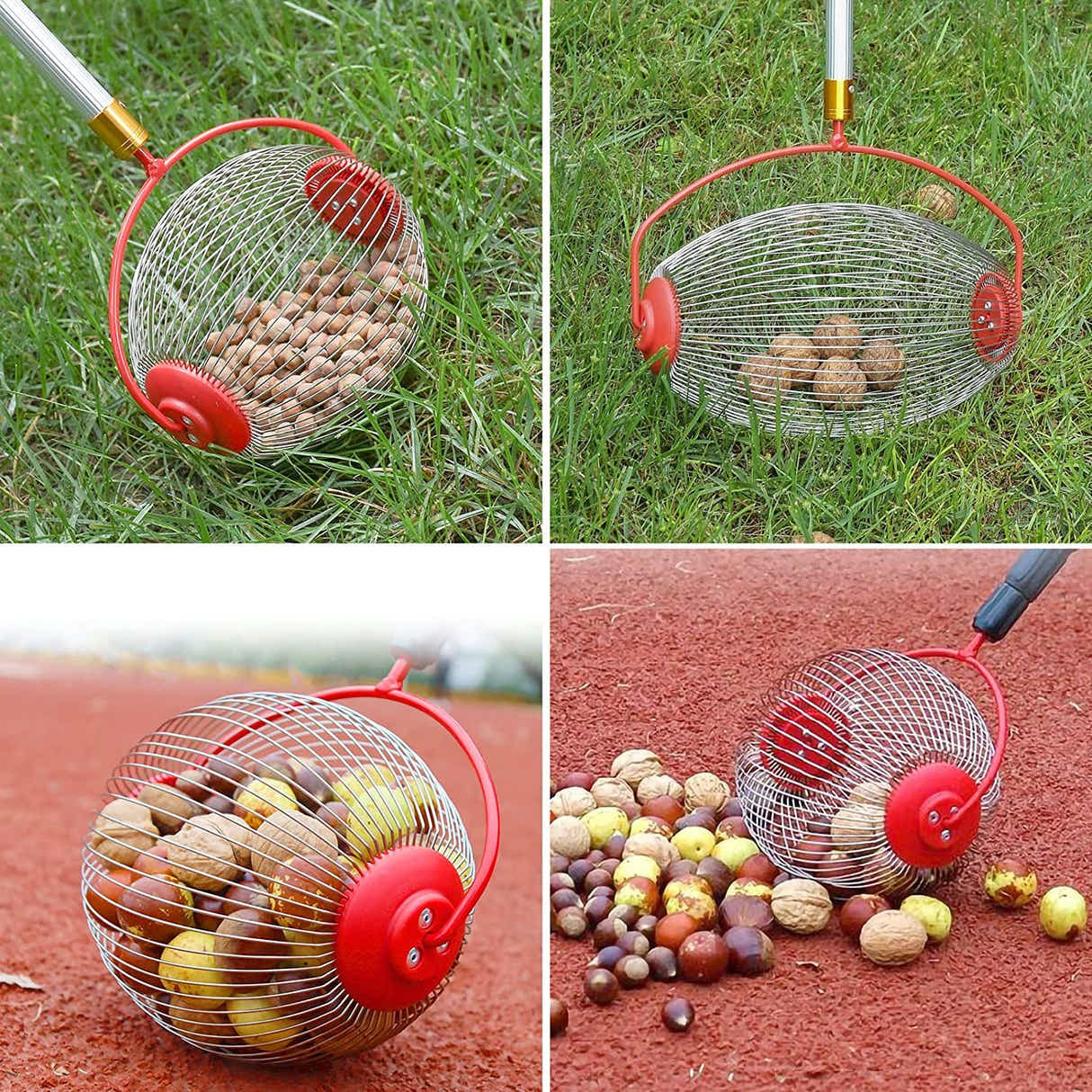 DS BS Aluminum Alloy Rolling Garden Harvest Picker
