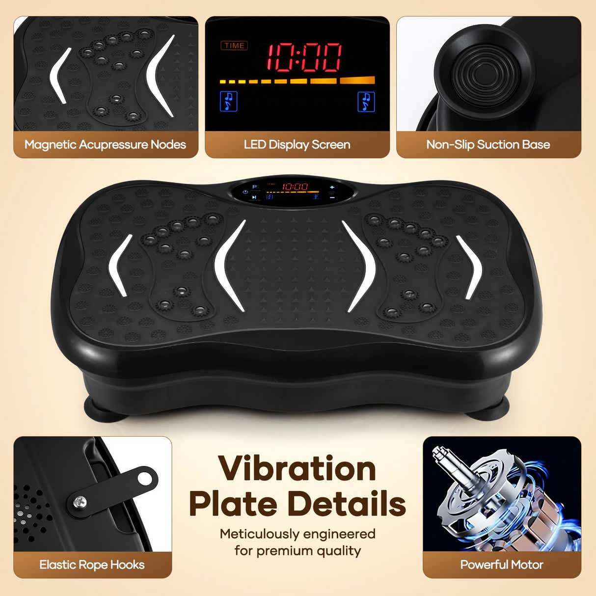 DS BD Vibration Machine Plate Full Workout Vibrating Exercise Fitness Platform