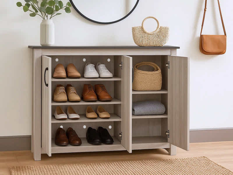 Lennart 3-Door Shoe Storage Cabinet