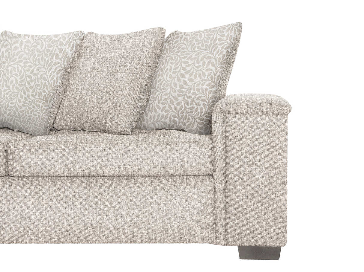 DS NZ Made Ella Corner Sofa with Pattern Cushion - Kido Marble