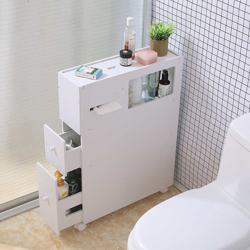 DS BS Slide-Out Bathroom Toilet Floor Cabinet