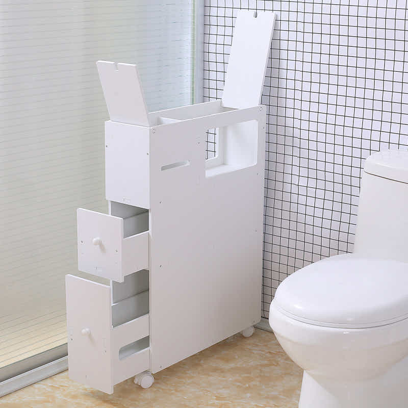 DS BS Slide-Out Bathroom Toilet Floor Cabinet