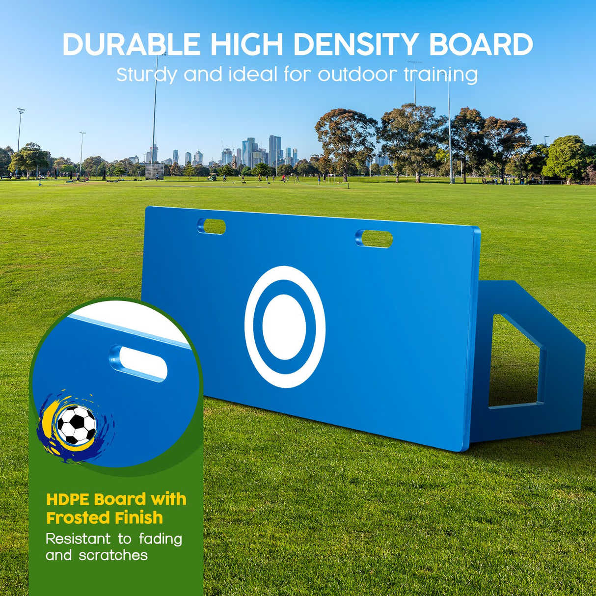DS BD Soccer Ball Rebounder Board Kick Back Wall Sports Drills Training Aid