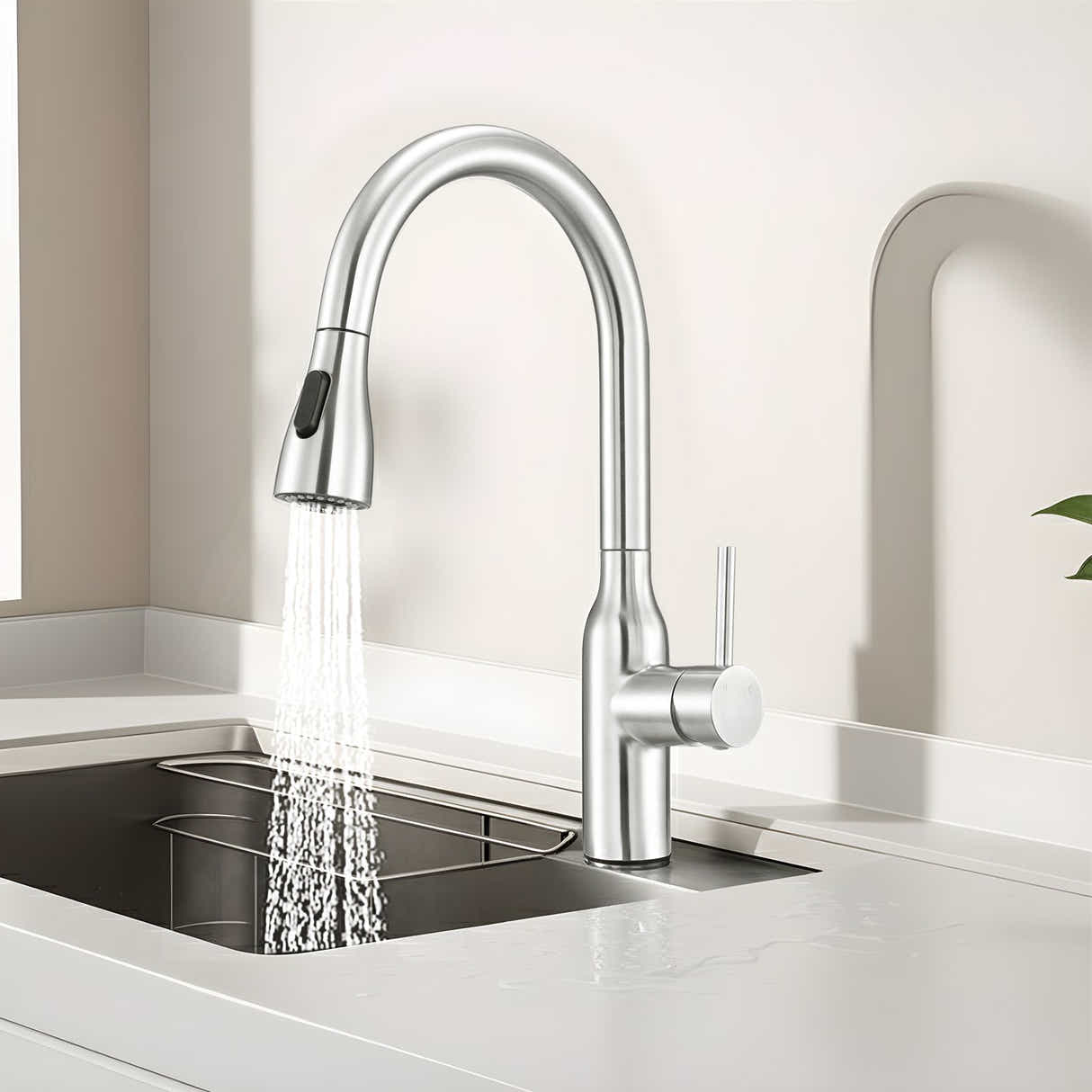 DS BD Pull out kitchen mixer WELS 6 Star 4.5 Litres/Minute WELS Registration