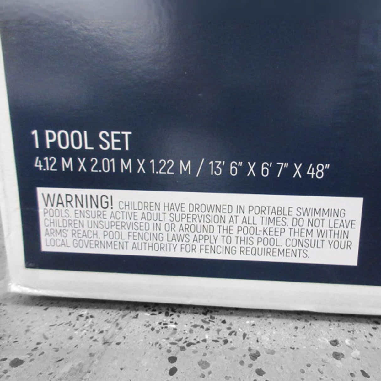 DS BD Bestway Above Ground Swimming Pool Set Rectangle 4.12x2.01x1.22m 8124L