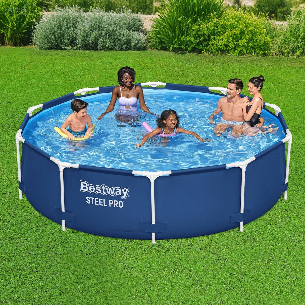 DS BD Bestway Round Pool Set Above Ground Swimming Pools Steel Pro Summer