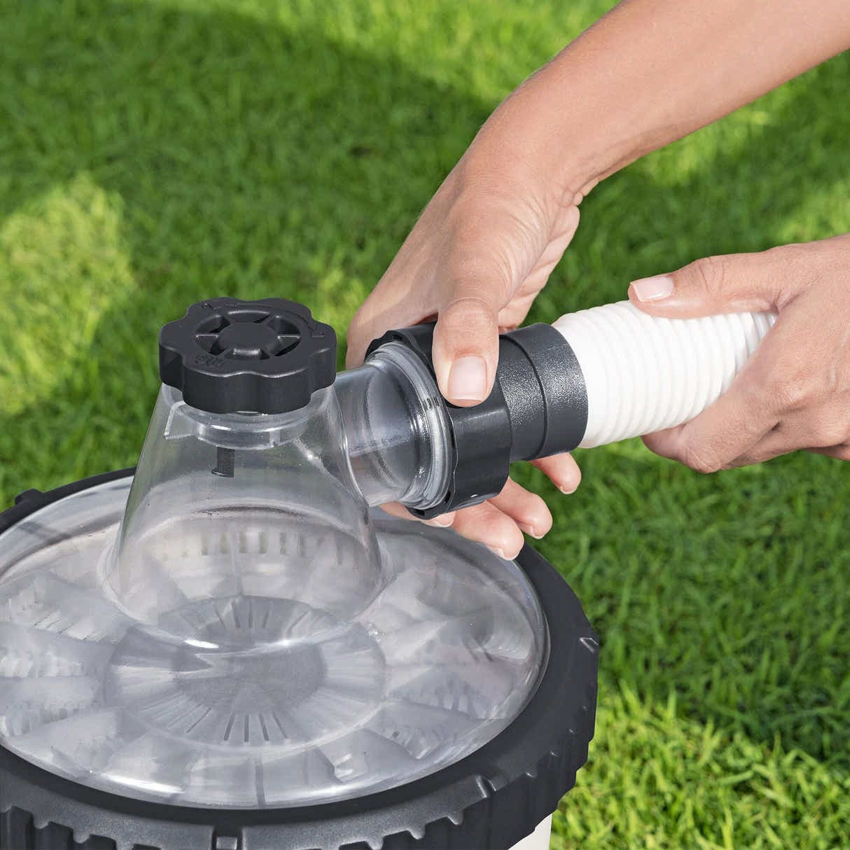 DS BD Bestway Pool Filter Pump System Above Ground SwimmingPools Cleaner 5678L/H