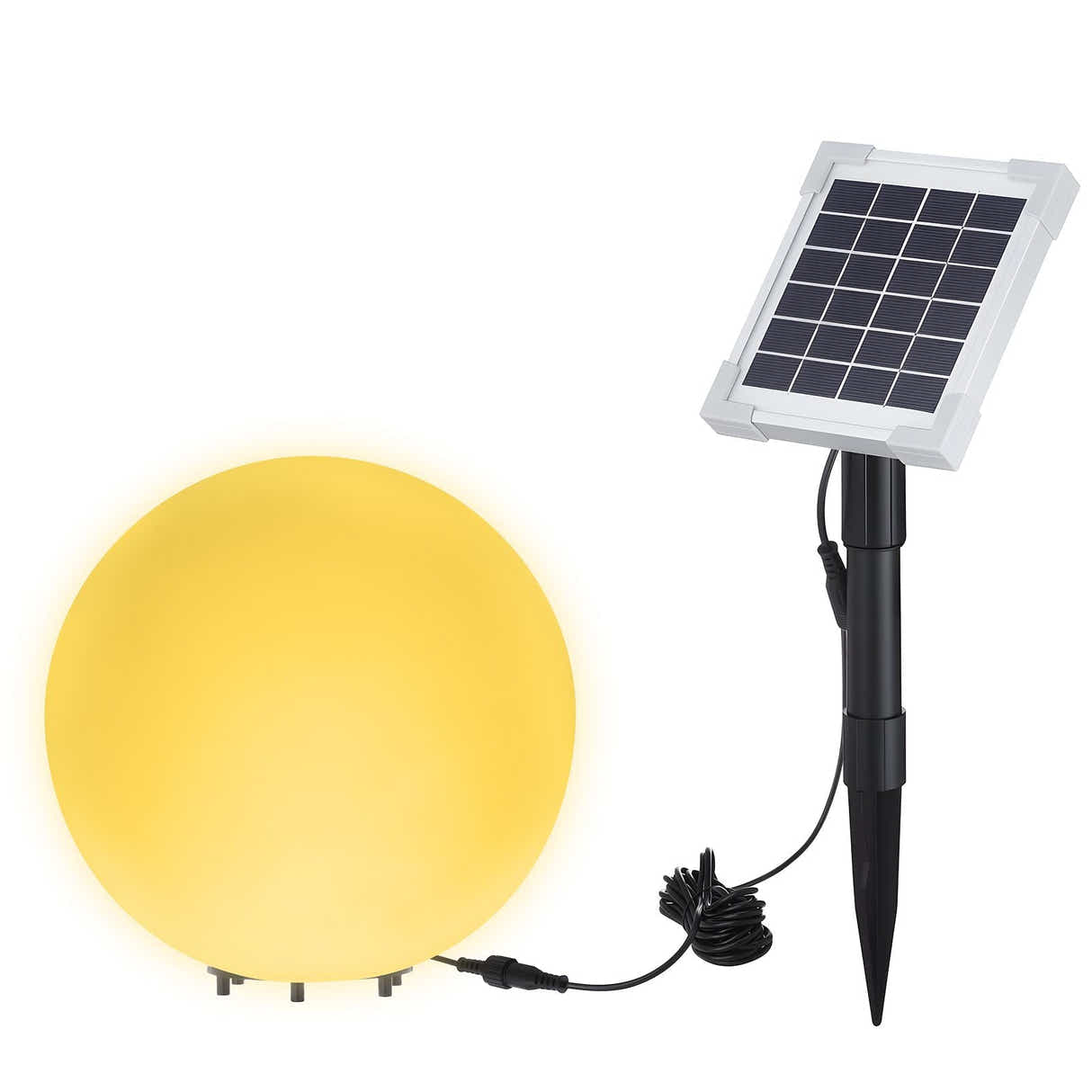 DS BD Solar LED Ball Light Full Moon RGB 9 Colour Changing Lighting Globe Garden