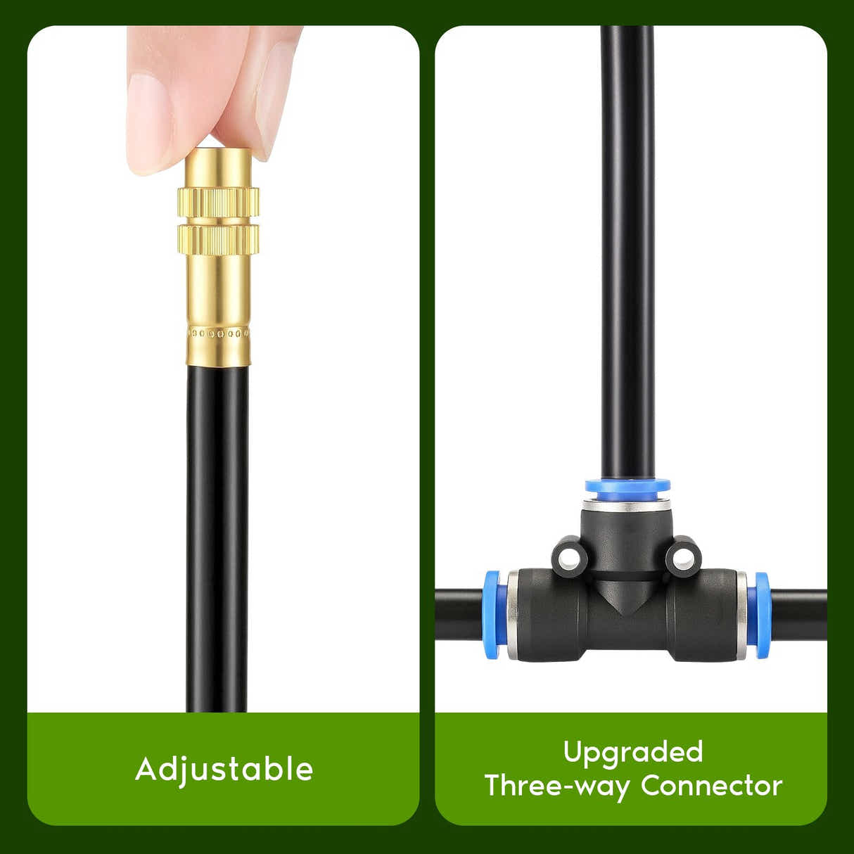 DS BD Drip Irrigation System 25m AutomaticGarden Watering Misting Kit 360 Degree