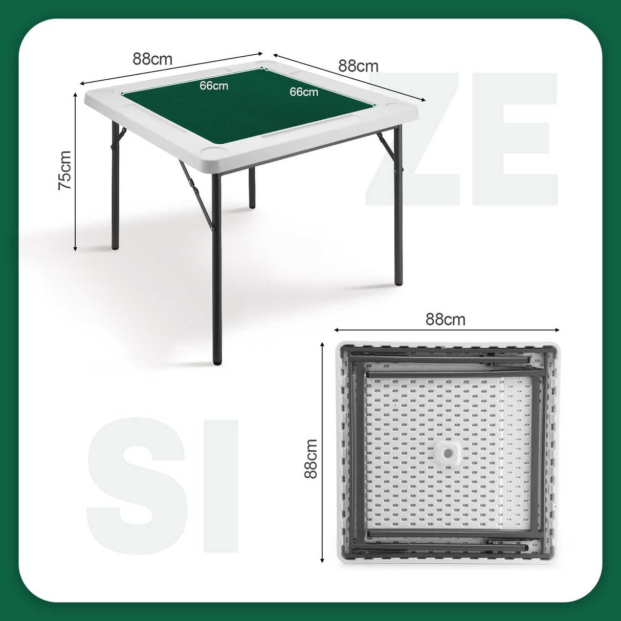 DS BD Mahjong Card Table Folding Majiang Poker Game BoardBlackjack Domino Gaming