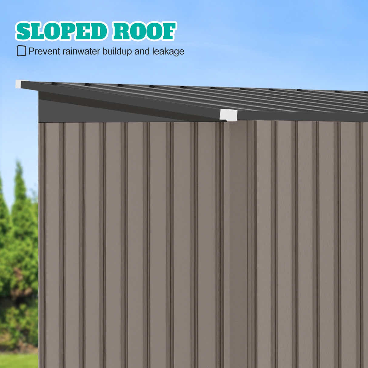DS BD Garden Storage Shed Backyard Tool Garage Bike Lockable Utility House Pet