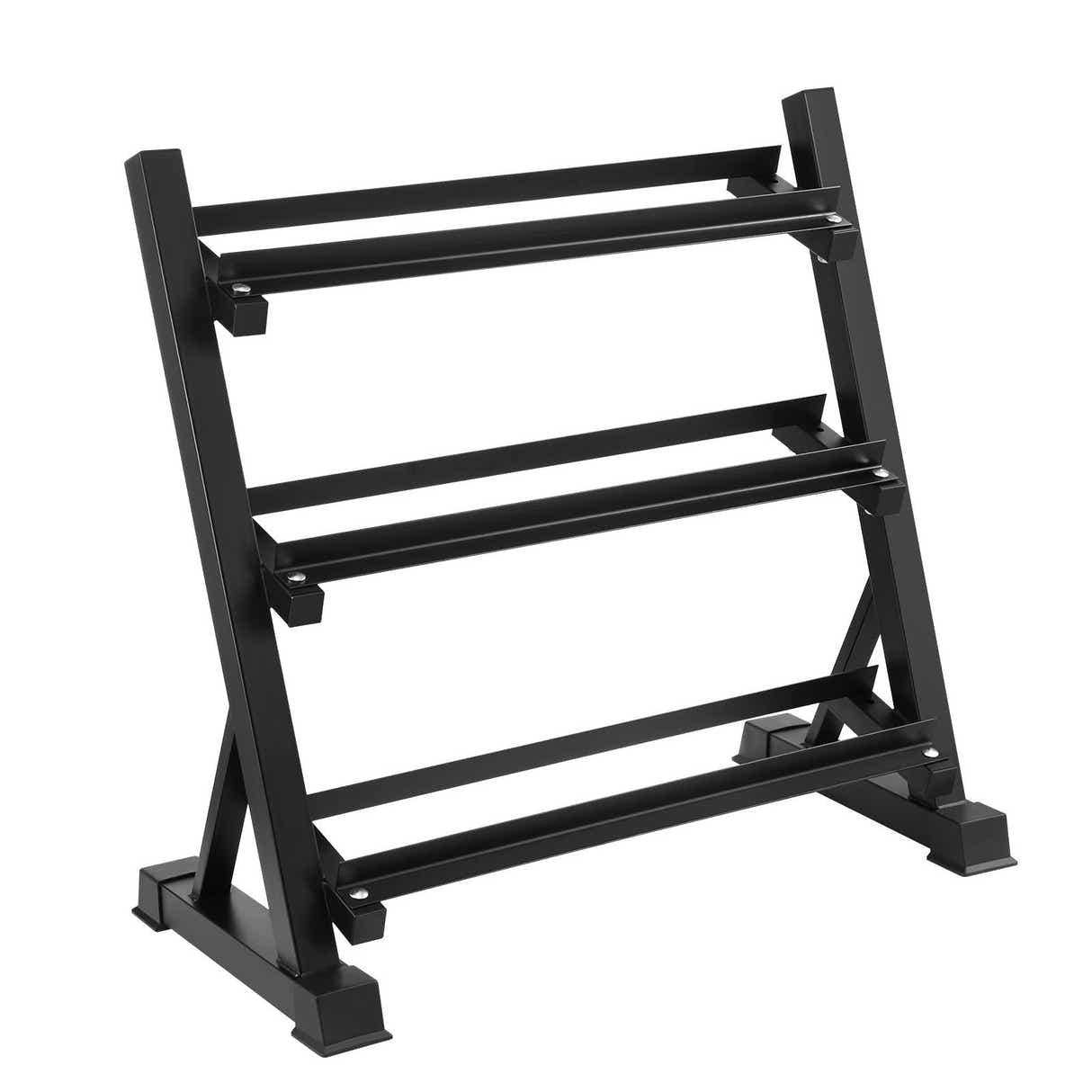 DS BD 3 Tier Dumbbell Rack Weight Set Stand Home Gym Storage Racking Kettlebell