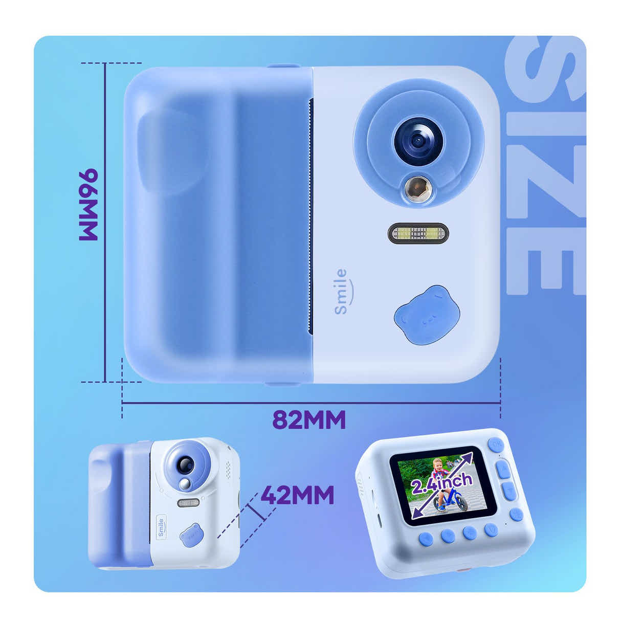 DS BD Kids Instant Camera Selfie ChildrenEducational Toys 1080P HD Digital Video