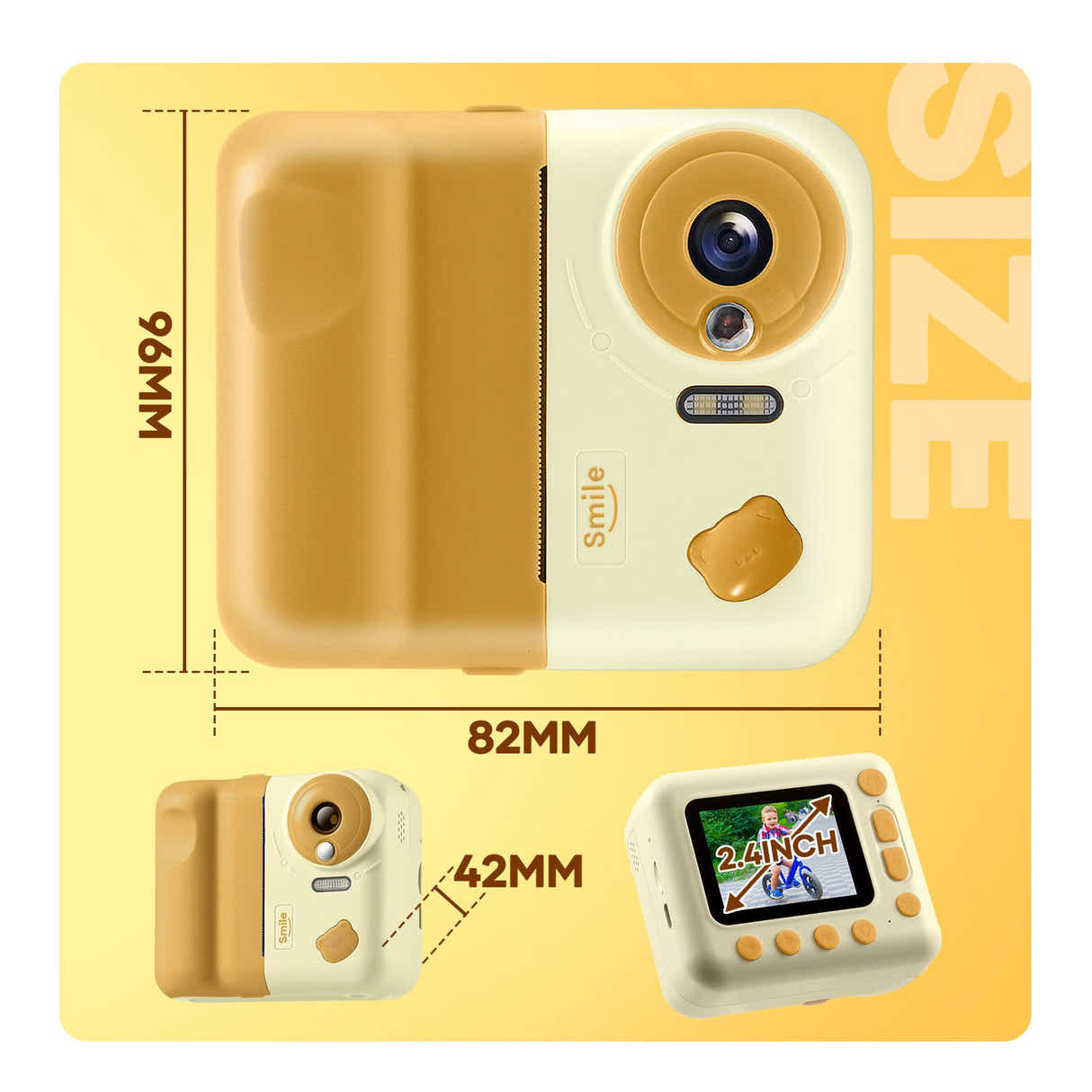 DS BD Mini Digital Instant Camera 1080P HD Video Selfie Photo Print Childrens