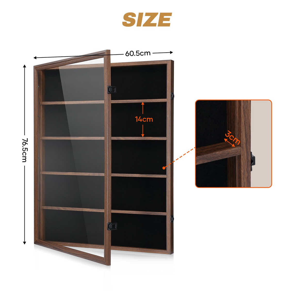 DS BD Sports Card Display Holder Graded Case Wall Mounted Cabinet NBA Basketball