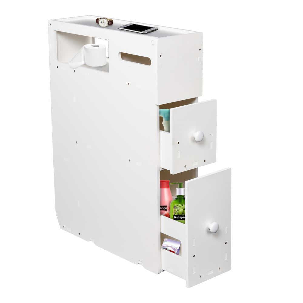DS BS Slide-Out Bathroom Toilet Floor Cabinet