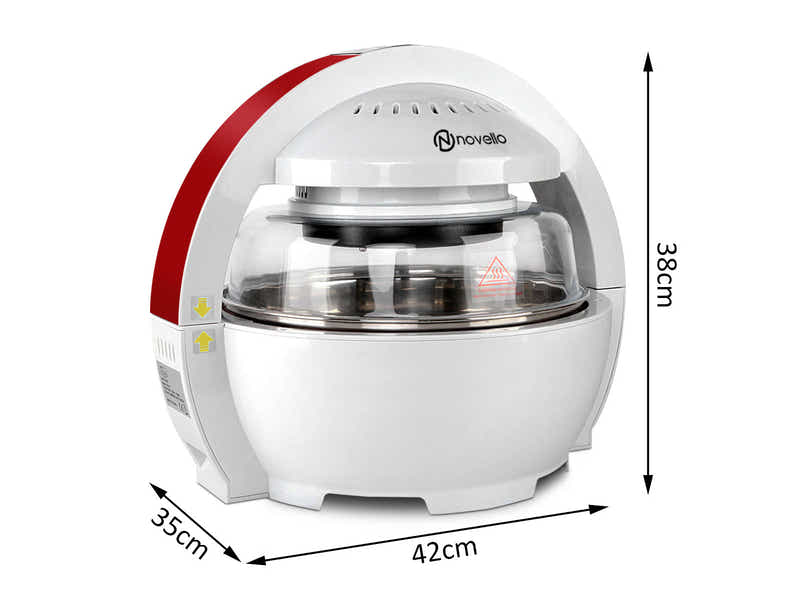 Novello Air Fryer 13L - White & Red