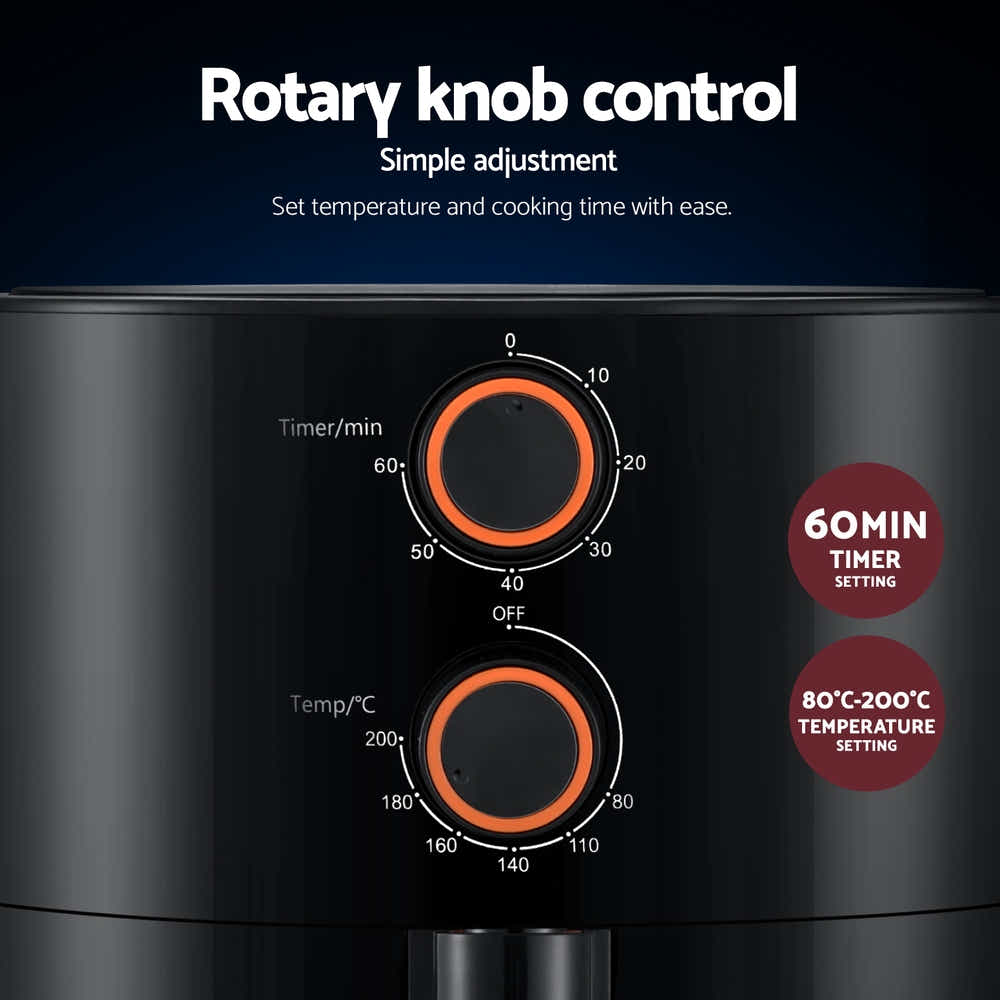 DS NA Devanti 4L Air Fryer Knob Control 1500W