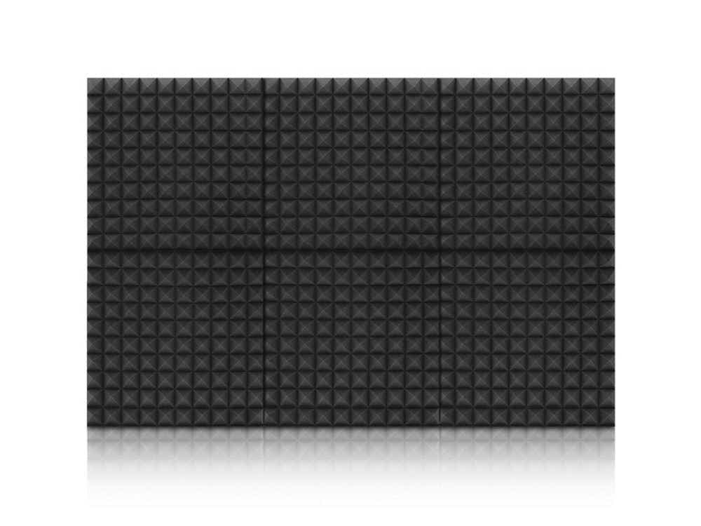 Pyramid Acoustic Foam Panels 50 × 50cm – 12 Pack