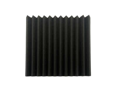 Acoustic Foam Wedge 12teeth Black 30X30 12Pcs