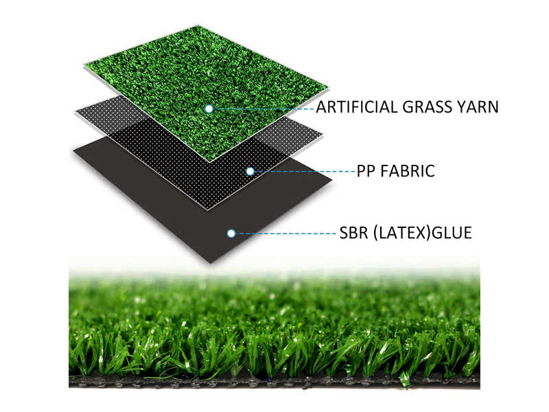 Olive Green 10 mm Artificial Grass - 1x10 m Roll