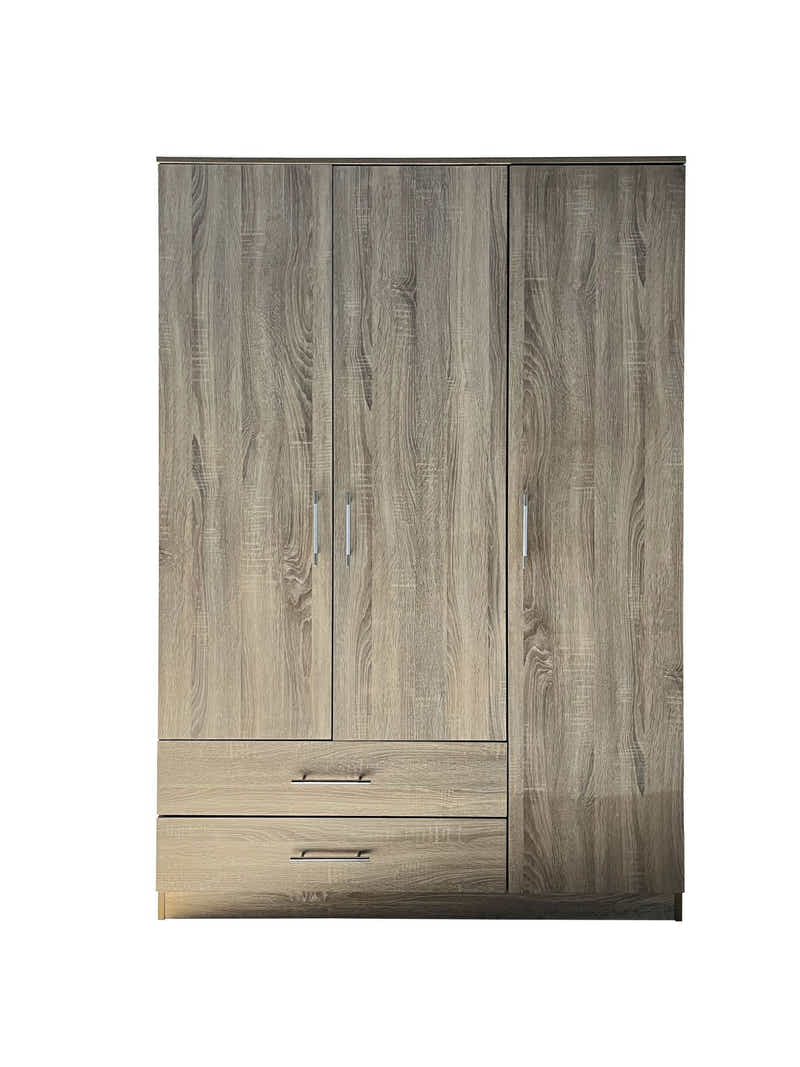 Alada 3 Doors Wardrobe With Drawers Upgraded