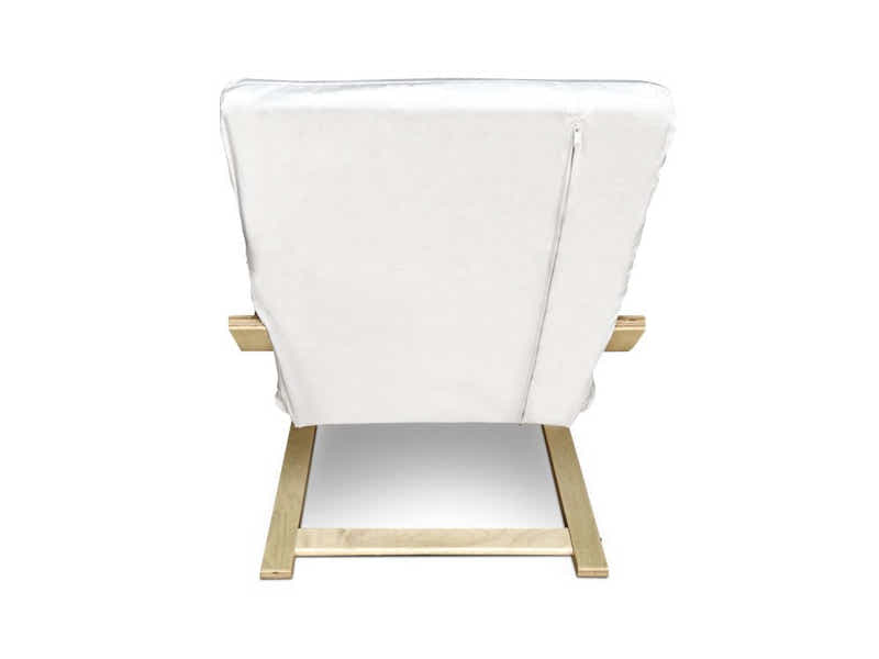 Bentwood Armchair with Footrest - Beige