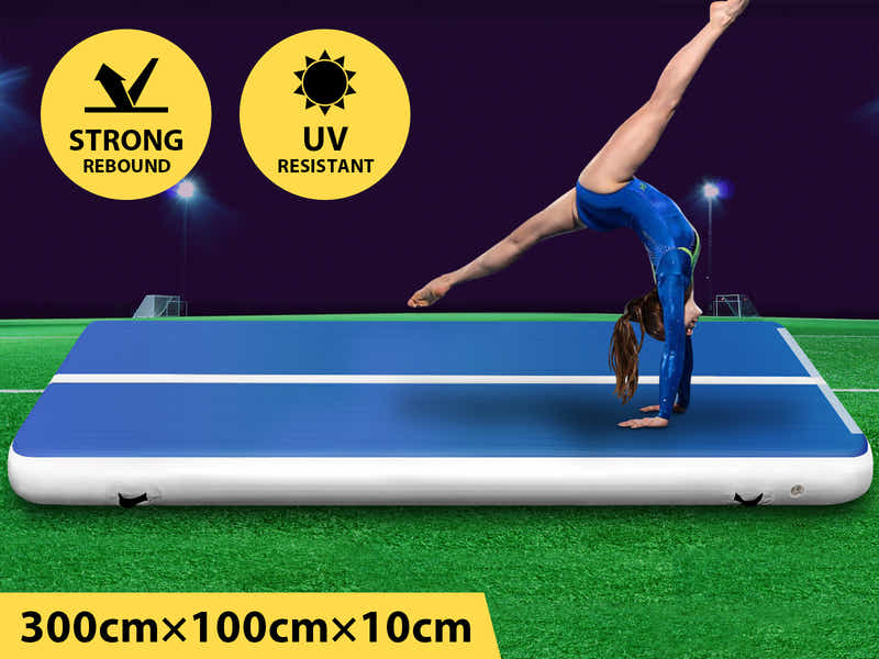 Air Track Blue & White – 300cm x 100cm x 10cm