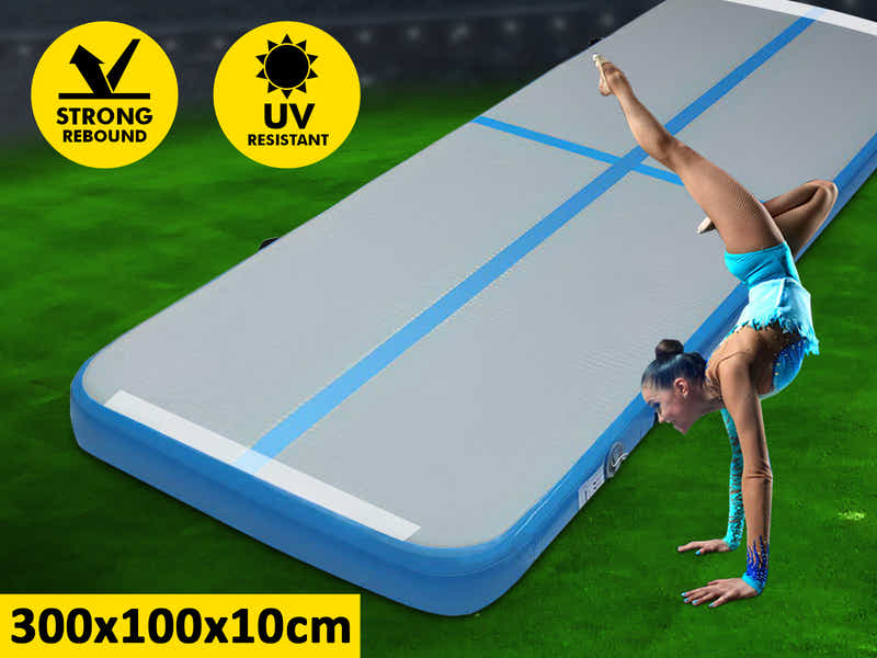 Air Track Blue & Grey – 300cm x 100cm x 10cm