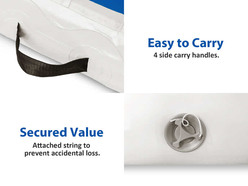 Air Track Blue & White – 400cm x 100cm x 20cm