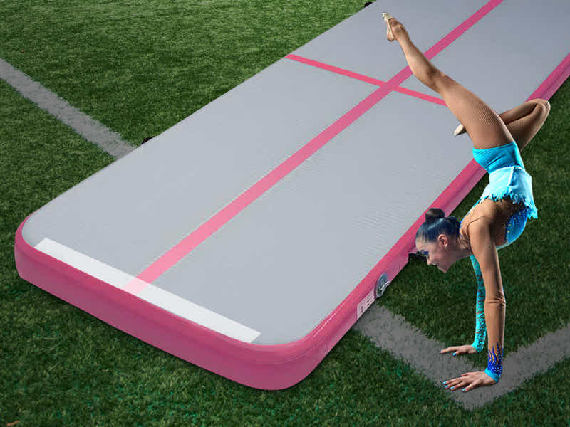 Air Track Pink & Grey – 400cm x 100cm x 20cm