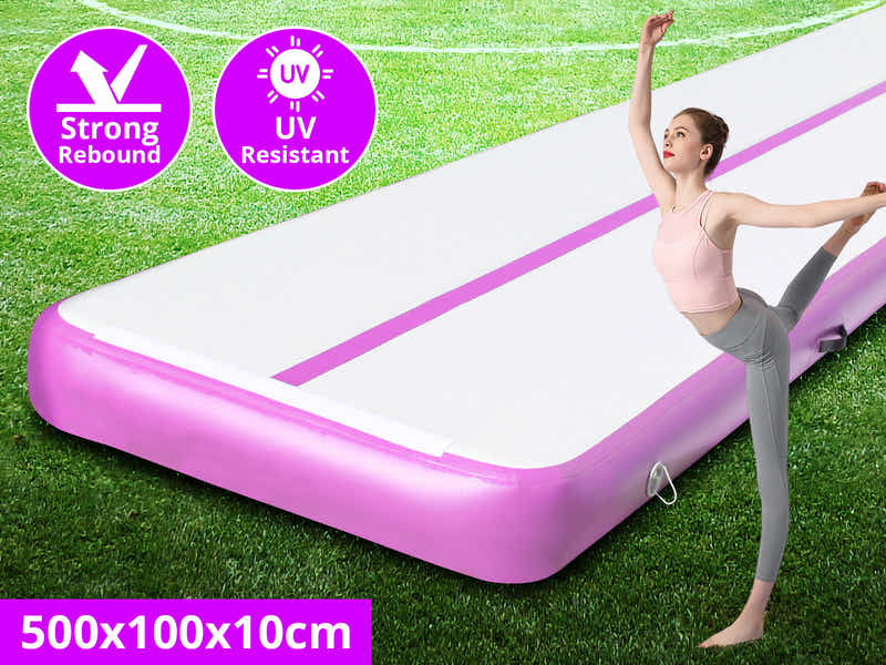 Air Track Pink & Grey – 500cm x 100cm x 10cm