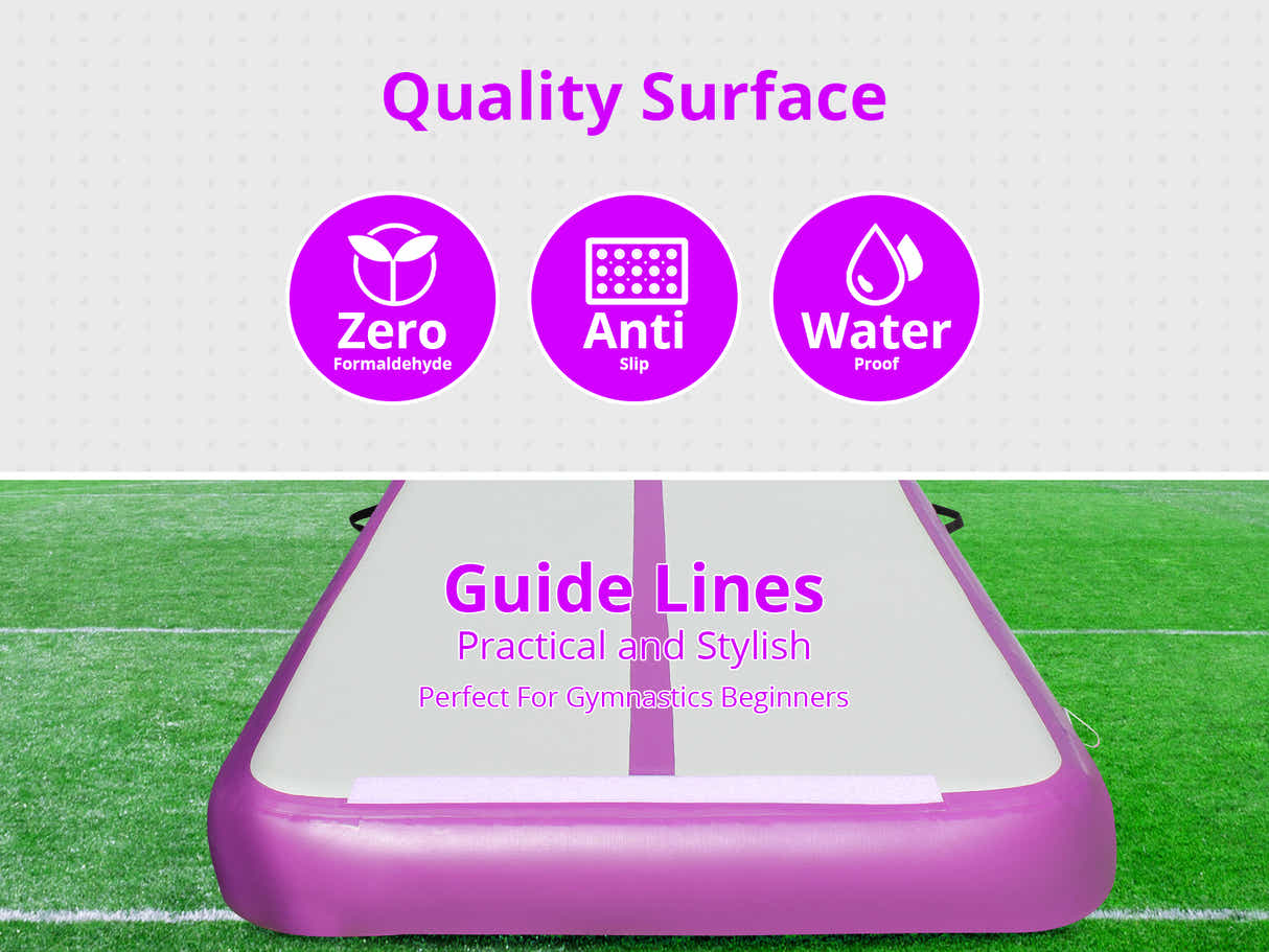 Air Track Pink & Grey – 500cm x 100cm x 10cm