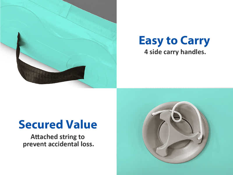 Air Track Green & Grey – 500cm x 100cm x 20cm