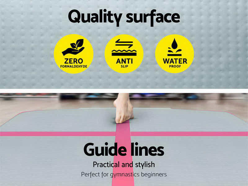 Air Track Pink & Grey – 600cm x 100cm x 20cm