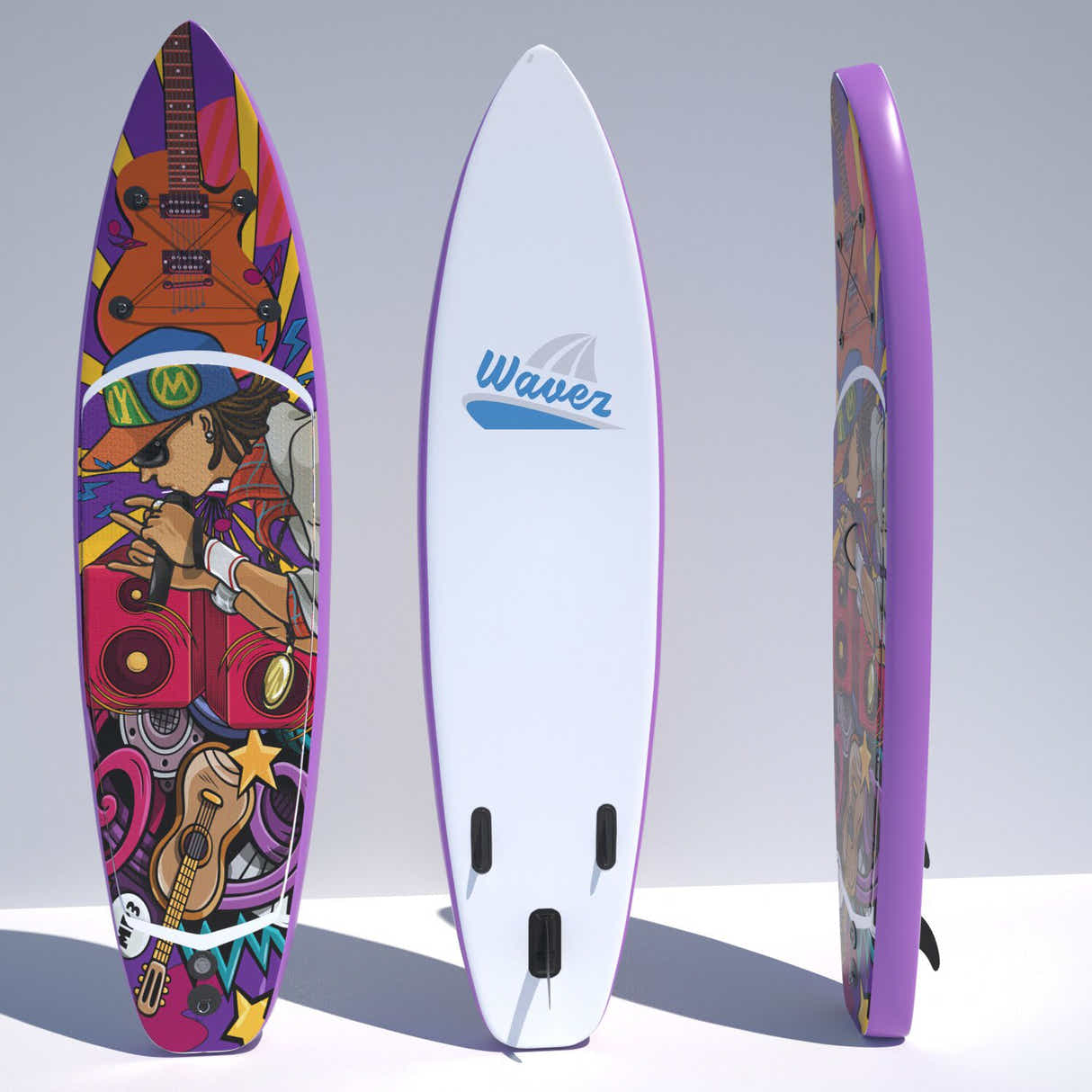 10 ft Single Layer Inflatable SUP - Art Cartoon