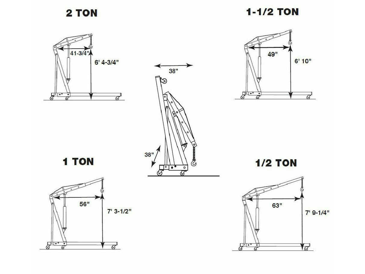 2 Ton Folding Engine Crane