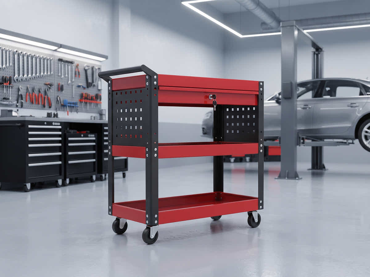 DS 3-Tier Tool Trolley Cart