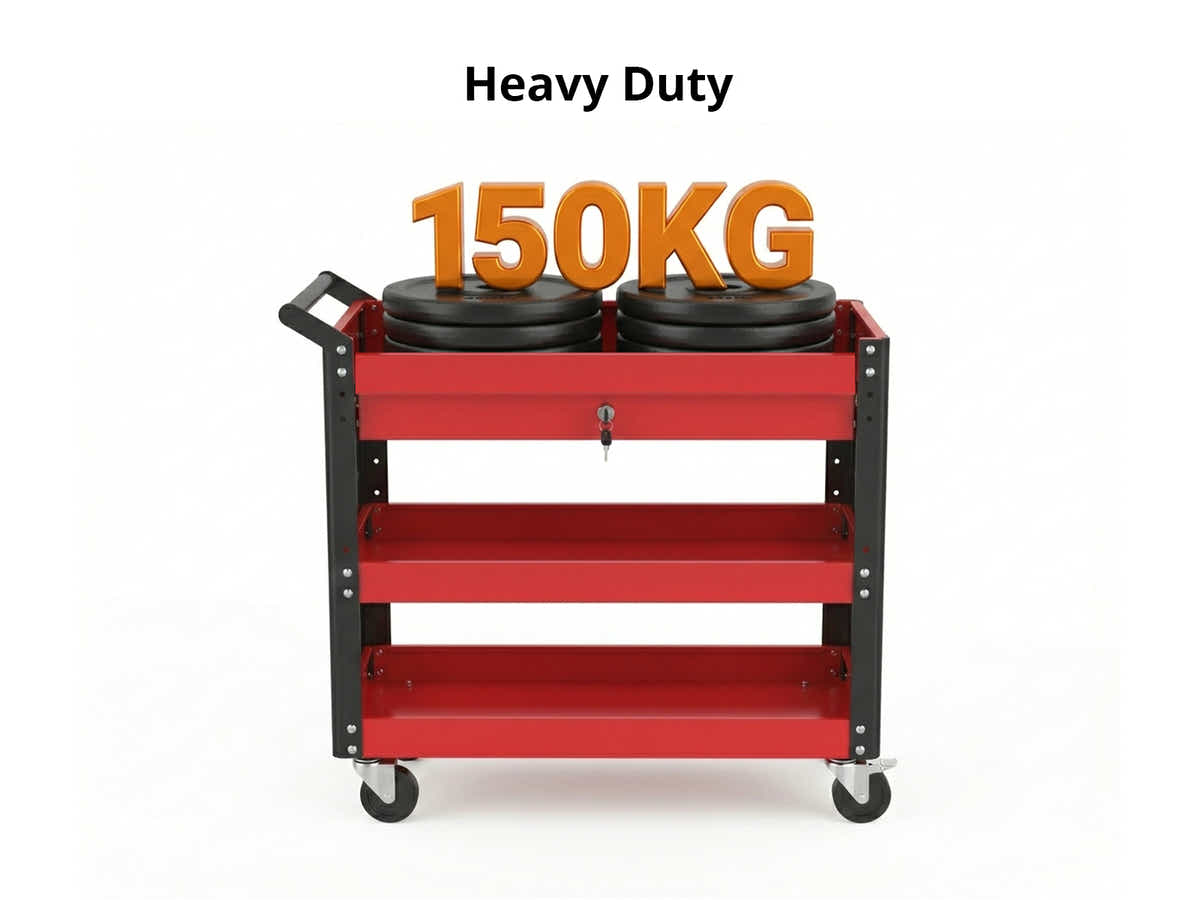 DS 3-Tier Tool Trolley Cart