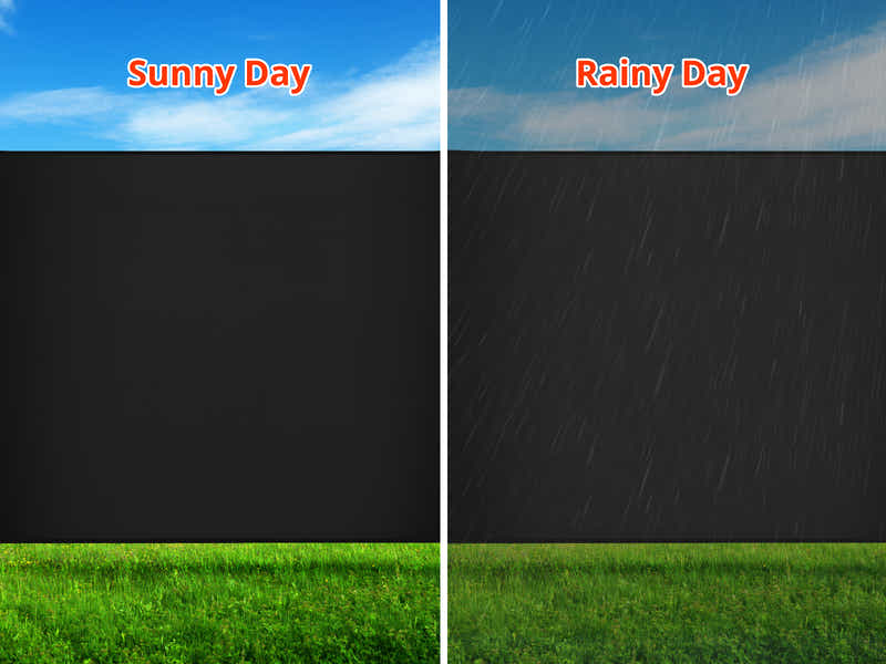 DS Side awning B 300x200cm Black