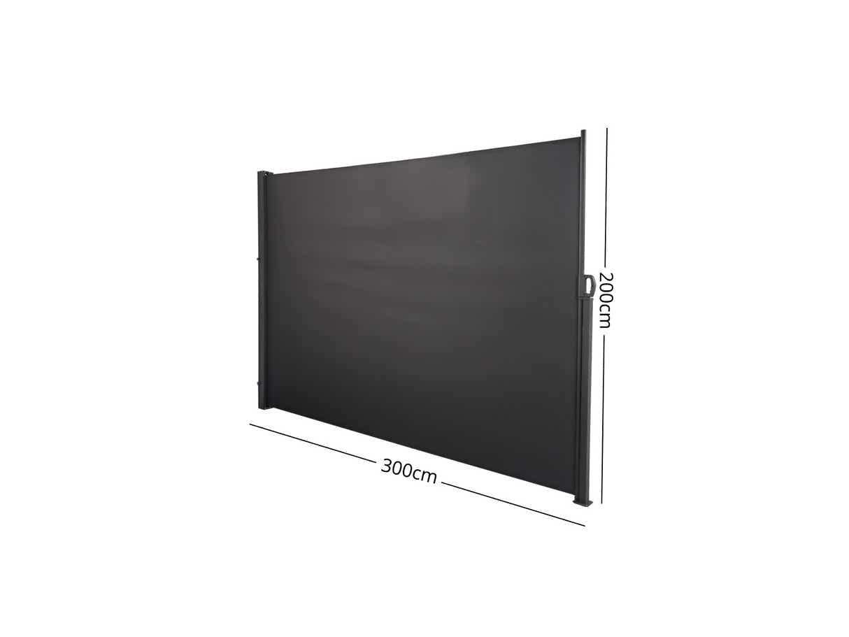 Side awning B 300x200cm Grey