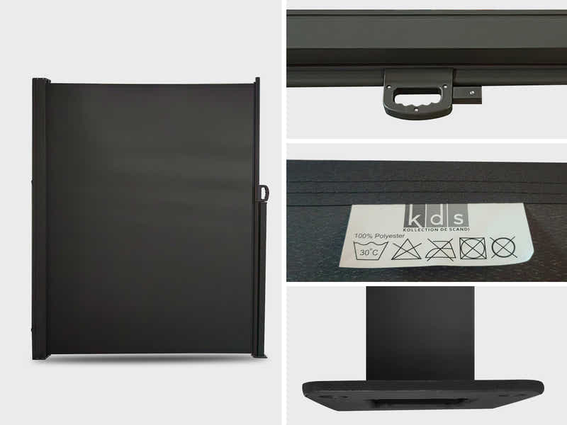 DS Side awning B 300x200cm Grey