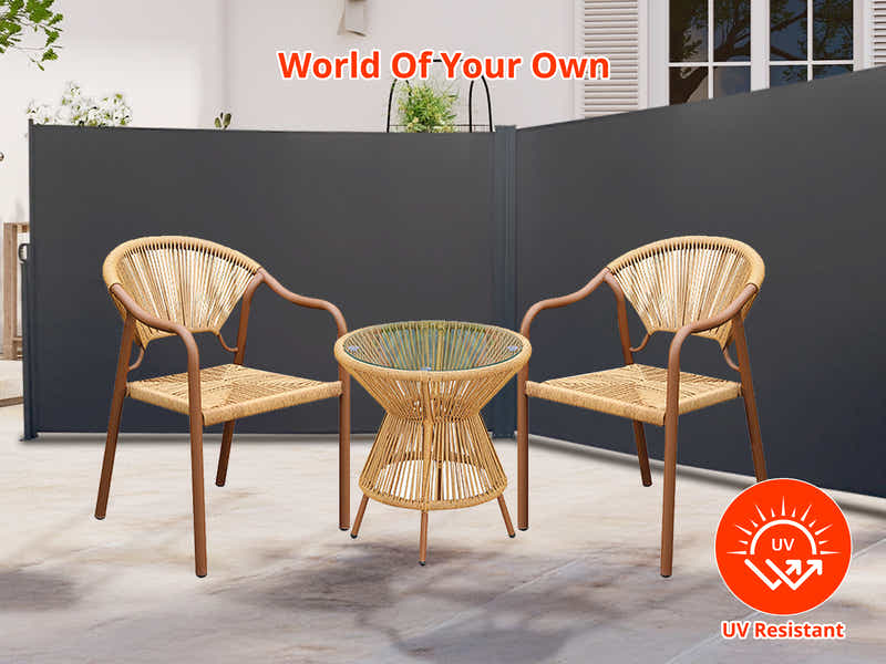 DS Side awning B 300x200cm Double Grey