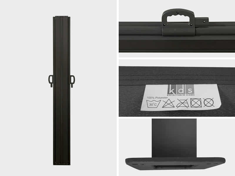 DS Side awning B 300x200cm Double Grey