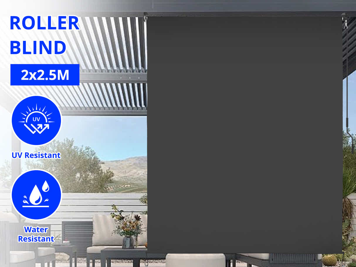 Roller Blind 200x250cm Grey